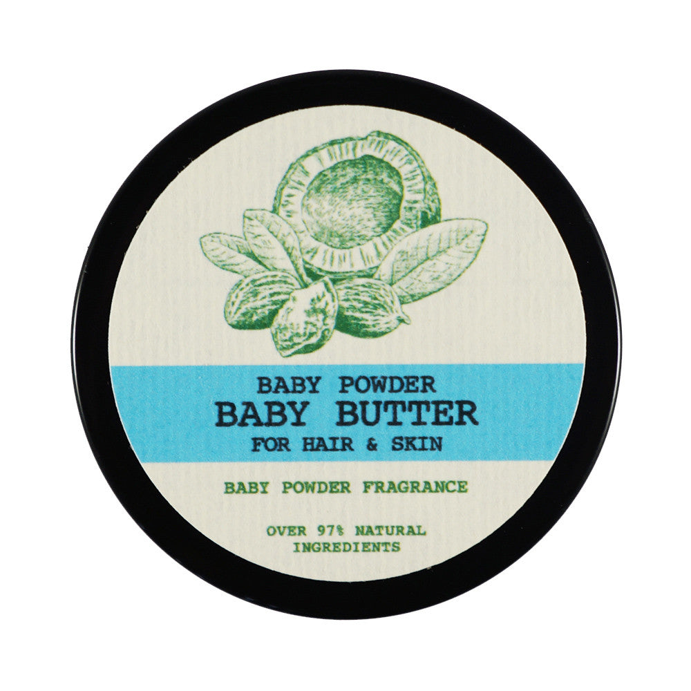 Baby Powder Baby Butter - Raw Shea Butter for Natural Hair, Skin, and Nails