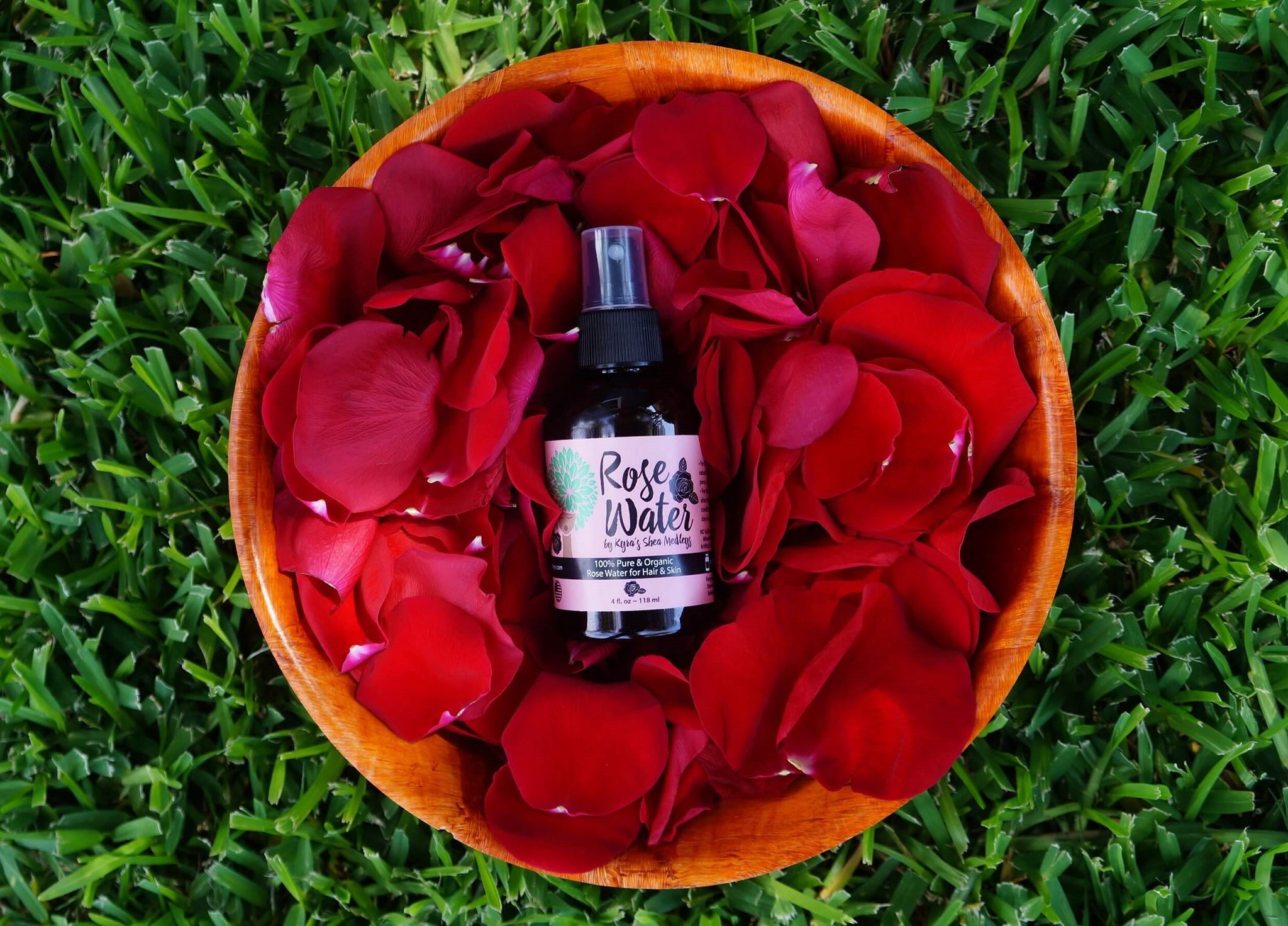 Rose Water - Floral Water and Toner for Natural Hair and Skin