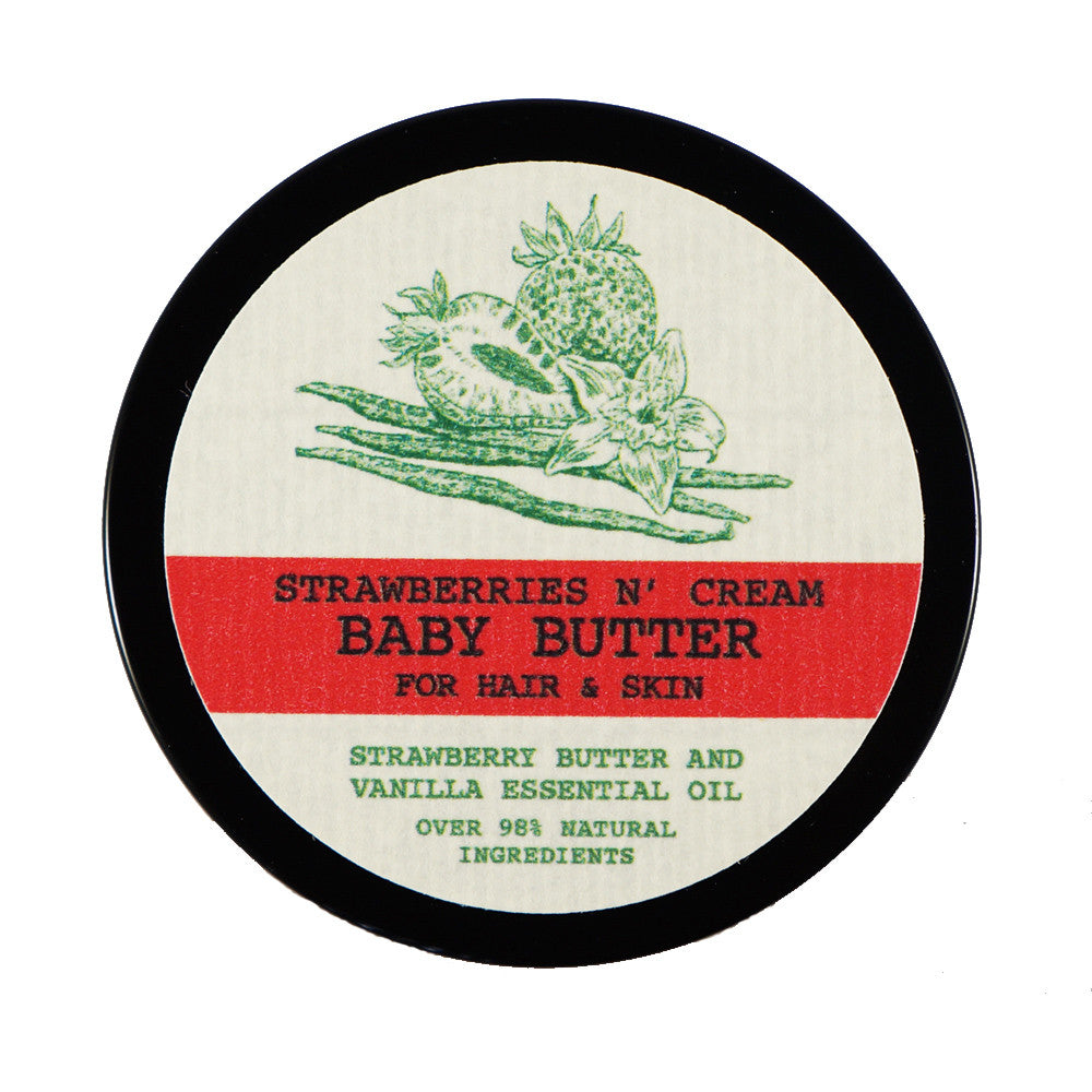 Strawberries N' Cream Baby Shea Butter for Natural Hair, Skin and Nails